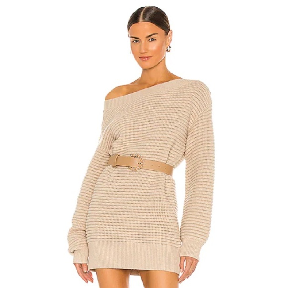 NWT - Piper Mini Dress in Oatmeal by Weekend Stories Size Small